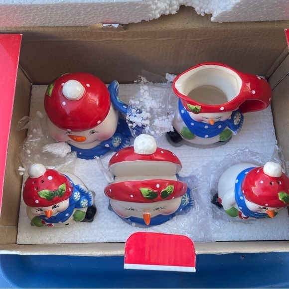 Christmas kitchen porcelain serving ware 3 different kinds in boxes - Picture 6 of 14